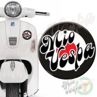 Mio Vepa Black Red Target 3D Decal for all Vespa models Front or Side 
